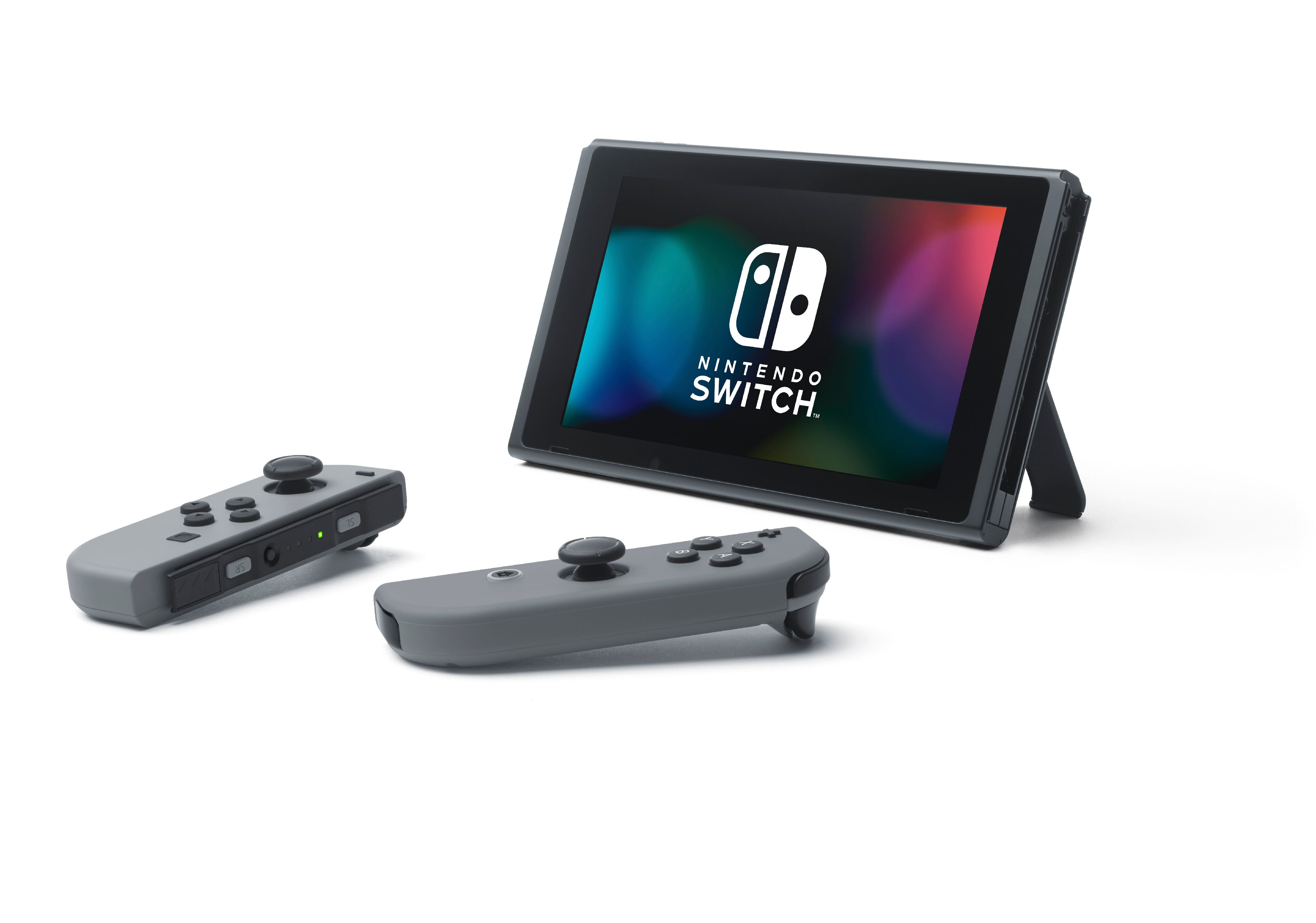 Nintendo Switch in Gray with Sleeves and Accessories Bundle