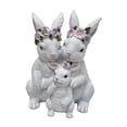 thumbnail image 3 of Figura de conejo de Pascua, estatua de conejo, hermosa pieza coleccionable para centro de mesa de Pascua Familia, 3 of 9