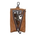 thumbnail image 4 of HEALEEP 1Ud Car Key Holder Amarillo Con Bolsillo Para Monedas Y Tarjetas En Cuero PU Resistible, 4 of 8