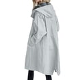 thumbnail image 5 of Hessimy Rain Coats for Women Waterproof Rain Jacket Lightweight Windbreaker Outdoor Hooded Trench Coat(Light blue,S), 5 of 5