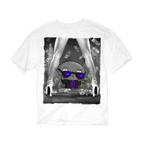 Family Guy Stewie Dollars Men's T-Shirt, White, XX-Large