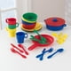 KidKraft KidKraft 27-Piece Primary Colored Cookware Set, Plastic Dishes and Utensils for Play
