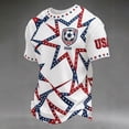 thumbnail image 5 of USA Soccer Jersey for Men, 2026 USA Soccer Short Sleeve United States Team Fan International Football Shirt, Retro Streetwear Crewneck Top, 5 of 8