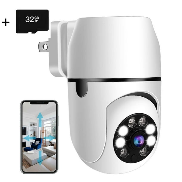 sokken Torrent feedback Wireless Home Indoor Security Camera with Plug, 360° View 2.4G WiFi  Surveillance Camera with Phone APP, Motion Detection, Auto Tracking,  Dual-Way Talk, HD 1080P Pan Tile Full Color Night Vision - Walmart.com
