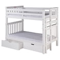 thumbnail image 5 of Santa Fe Mission Tall Bunk Bed Twin over Twin - Bed End Ladder - Multiple Finishes - with Under Bed Drawers, 5 of 11