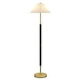 thumbnail image 3 of Simona 2-Light Floor Lamp with Fabric Shade in Matte Black/Brass, 3 of 5