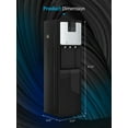thumbnail image 6 of TABU Bottom Load Water Dispenser,Hot/Cold/Room Temperature,for 3 or 5 Gallon,Stainless Steel,Black, 6 of 9