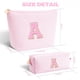 thumbnail image 5 of Set de bolsitas cosméticas con diseño de iniciales Btffitting, color rosa, 5 of 7