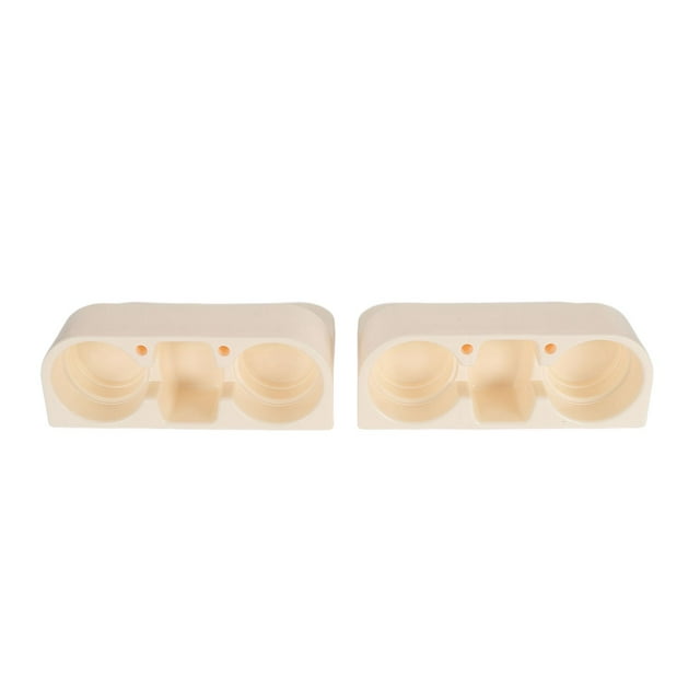 2 Piezas Portavasos De Cuña para Asiento De Coche Ahorro De Espacio Lavable Caja De Almacenamiento Organizador De Tazas De Relleno para Espacios De Asiento De Coche Extraíbles(Blanco)