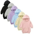 thumbnail image 1 of Sweat à Capuche pour Filles, Robe Décontractée à Manches Longues avec Poche Kangourou, Pull Mi-Long Taille 1-5 Ans, 1 of 8