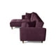 thumbnail image 5 of Sala Modular Sofá Cama Reversible Makora Velvet Morado Modelo Baily, 5 of 8
