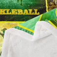 thumbnail image 3 of Erosebridal Pickleball Patchwork Fleece Blanket, Green Fuzzy Blanket Throw, Microfiber, 90x90, 3 of 6