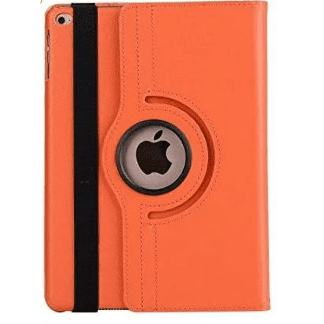 For iPad Air 1/2 Cover 9.7 Tablet Cases 7th/8th/9th Generation 10.2 Funda 360 Degree Rotating Leather Smart Shell Orange iPad 10th