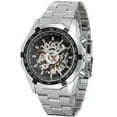 thumbnail image 1 of Tignapoo T-WINNER Skeleton Automatic Men's Watch with Stainless Steel Band, Black Dial, 46mm Case, 1 of 7