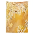 thumbnail image 3 of Ambesonne Japanese Tablecloth Rectangular Table Cover, Cherry Blossoms Layout, 52"x70", Marigold and Cream, 3 of 4
