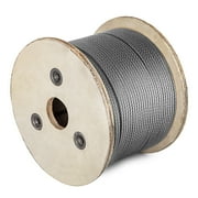 VEVOR 3/16 x 500ft Wire Rope Cable, Stainless Steel Rope, 7x19 Steel Wire Cable Rope 304 Marine Grade