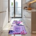 thumbnail image 4 of Purple Butterfly Flower Text Pattern Kitchen Rug Mat,Kitchen Runner Rugs Non Skid Washable,Decorative Kitchen Floor Mats for Kitchen,Sink,Laundry,17"x47.2", 4 of 7