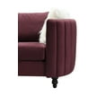thumbnail image 4 of Chic Home Guadalupe Sofa Velvet Upholstered Channel?Quilted Couch, 4 of 5