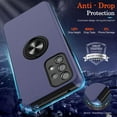 thumbnail image 4 of Galaxy A53 5G Case, Samsung Galaxy A53 5G Case with HD Screen Protector, [Military Grade] Shockproof Protection Case with 360° Magnetic Built-in Ring Kickstand Case for Samsung A53 5G, Blue, 4 of 14