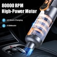 thumbnail image 2 of Cordless Handheld Vacuum Cleaner, 26000Pa Powerful Suction, 4-in-1 Multi-Function (Vacuum/Blow/Inflate/Deflate), One-Touch Dust Empty, HD Display, LED Light, for Car, Home, Office, 2 of 7