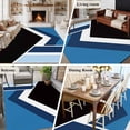 thumbnail image 6 of Black Blue Lines Washable Living Room Rugs 5'x7', Geometric Abstract Black Dark Blue Texture Low Pile Throw Large Area Rugs Non-Slip Sturdy Edge Binding Carpet for Dining Room Bedside Kitchen, 6 of 9