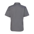 thumbnail image 3 of FeatherLite Women's Short Sleeve Stain-Resistant Tapered Twill Shirt 5281 Steel Grey XL, 3 of 5
