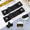 thumbnail image 4 of "JASGOOD Elastic Belts for Men & Women, No Buckle, 2 Pack, Black, Adjustable 7""-9"" Loop Distance", 4 of 12