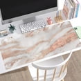thumbnail image 3 of Rose Gold Marble Desk Mat Cute Desk Decor Mouse Pad, Abstraction Metallic Luxury Large Gaming Mousepad (31.5x15.75 in), Women Girly Keyboard Mat Computer Desk Pad for Work/Office/Home, 3 of 6