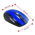 thumbnail image 1 of Ratón inalámbrico 2.4G Computadora que trabaja para juegos, inalámbrico, alimentado por batería, 1600DPI, ratón óptico de plástico, azul Inevent EL4655-03B, 1 of 6