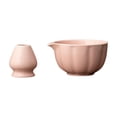 thumbnail image 1 of 2 piezas con copa de cerámica tazón de cerámica y té para soporte para el soporte para el té de té Regalo de cerámica de cerámica Tazón de té para la Rosa, 1 of 8