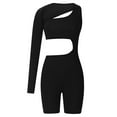 thumbnail image 5 of Shorts for Women,Clearance Women Tight Solid Color Fashion Hollow Out High Waist Short Jumpsuit, 5 of 5