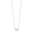thumbnail image 2 of Sterling Silver Rhodium-plated 18" Bow Necklace, 2 of 3