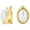 White-Gold, variant on Womens Classic Button Style Round Dome Faux White Pearl Clip On Earrings Non Pierced Ears Rhodium Plated