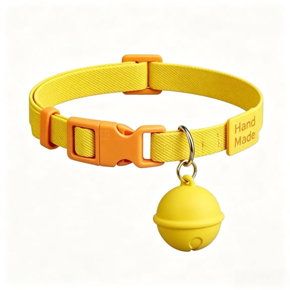 YUNOVA Waterproof Pet GPS Tracker, Mini Bell Shaped Dog Cat Collar Locator No Monthly Fee Compatible with iOS Android HarmonyOS