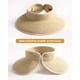 thumbnail image 2 of Sombrero con visera solar FURTALK para mujer, paja, ala ancha, plegable, 2 of 7