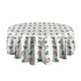 thumbnail image 5 of Christmas Round Tablecloth 70x70in(178x178cm) – Waterproof Polyester Table Cover with Full Print Design, Wrinkle Resistant & Washable for Kitchen Dining Party Decor, 5 of 6