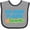 Heather and Black, variant on Inktastic Billiards Player in Training Boys or Girls Baby Bib