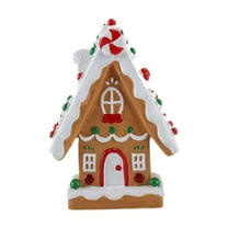 HILABEE Christmas Gingerbread House Village House for Holiday Fireplace Scene Layout Style C