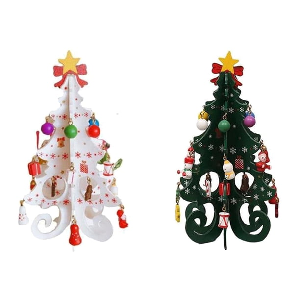 2 Uds de Navidad Estantería Escritorio Decorativo Creativo para Festivales perfecl Decoraciones del árbol del festival
