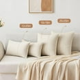 thumbnail image 4 of Qucyy For Sofa Bedroom Set Striped Linen Decorative Modern Style Pillowcase 24x24 Inch, 4 of 5