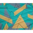 thumbnail image 4 of oneOone Tissu Polyester Lycra Rectangle & Triangle Géométrique Imprimé Tissu d'Artisanat BTY 56 Pouces de Large, 4 of 4
