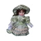 thumbnail image 2 of Muñeca de cerámica con vestido Muñeca de con vestido Figura de en miniatura coleccionable artesanal antigua para mesa, 2 of 9