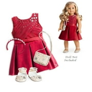 American Girl Truly Me 'Tis The Season Party Dress For 18-Inch Dolls
