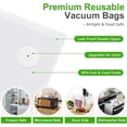 thumbnail image 4 of Chef Preserve 40-Pack Reusable Vacuum Sealer Bags with Air Valve, Food Storage & Sous Vide Bags, Freezer Safe(XX), 4 of 7