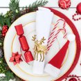 thumbnail image 4 of MasteelfCA 6Pcs Decorative Napkin Buckles Metal Napkin Rings Creative Dining Decors Practical Napkin Holders, 4 of 8