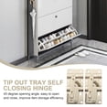 thumbnail image 5 of 2pcs 45 Degree Tip Out Tray Hinges Self Closing Pivot Mechanism, 5 of 5