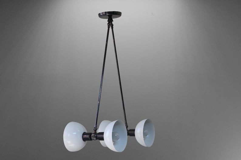4 Light Modern Raw Brass chandelier light Fixture