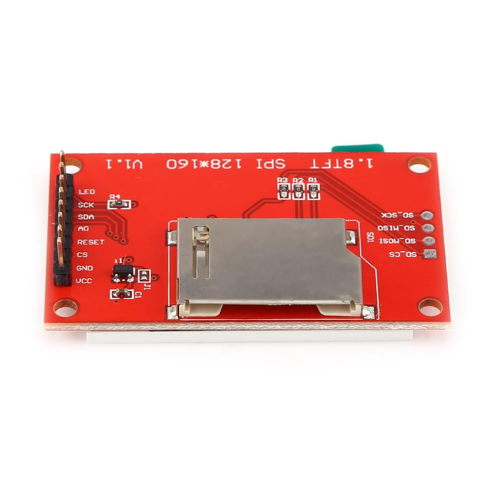 1.8‘’ Inch Mini Serial SPI TFT LCD Module Display with PCB Adapter ST7735B IC SD