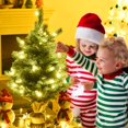 thumbnail image 4 of Costway 24'' Pre-Lit Tabletop Fir Artificial Christmas Tree with 35 LED Lights and Timer, 4 of 10
