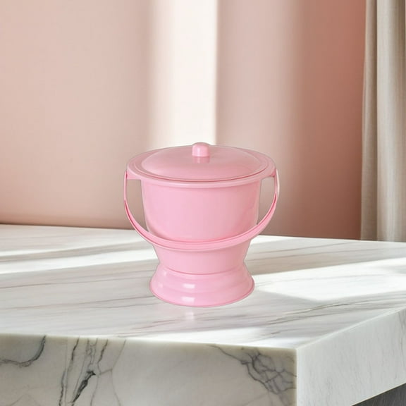 KONTONTY Portable Urinal Bottle Pink For Children Travel 1Pcs 9.6X8.7X7.5In